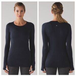 Lululemon Swiftly Tech Long Sleeve Navy Blue Sz 4